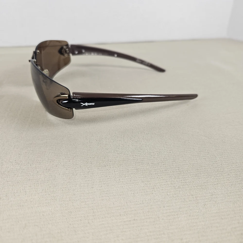 Brown Rimless Men's Sunglasses